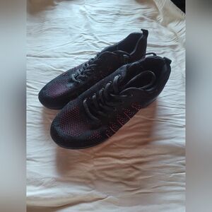 Black and Pink Athletic Dance Shoes